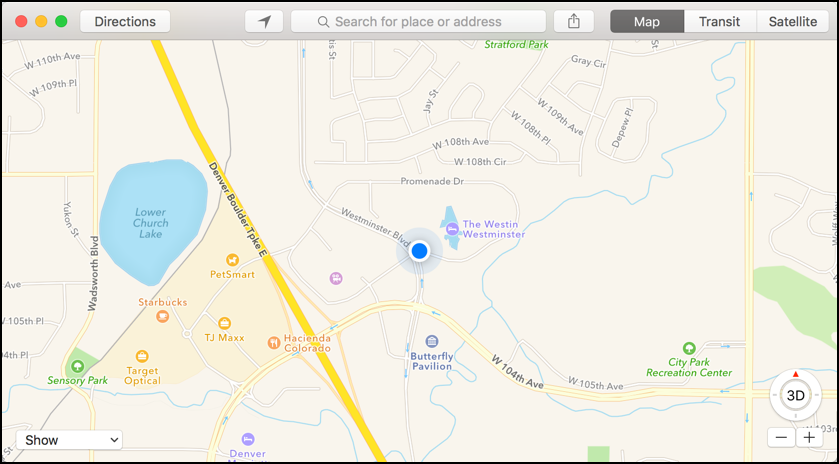 apple maps, westminster, colorado