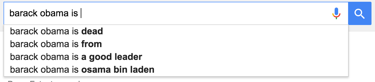 google suggestions barack obama is