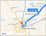 find directions distance between cities apple maps texas, japan, south africa, eu