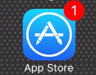 ios iphone ipad app store update icon