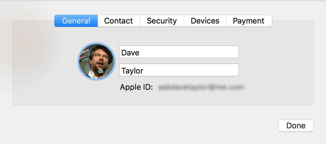 icloud account details