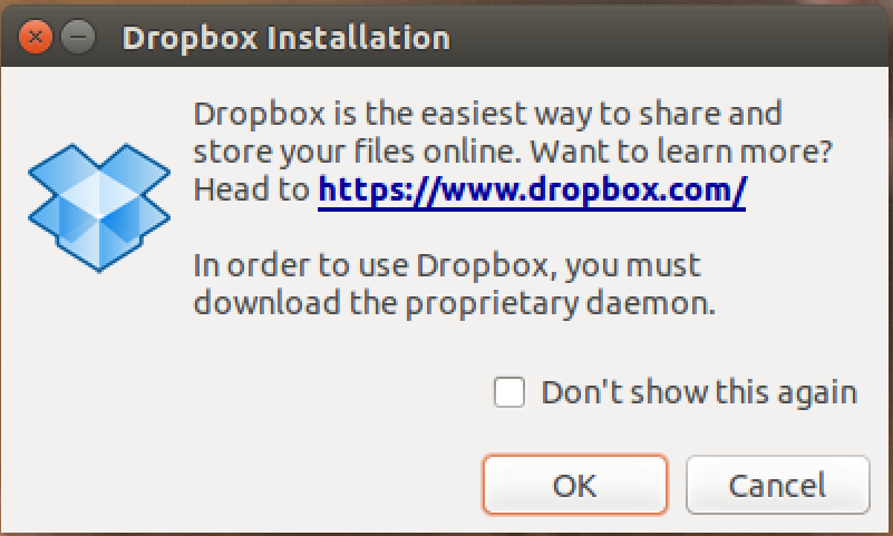 install dropbox, part 2