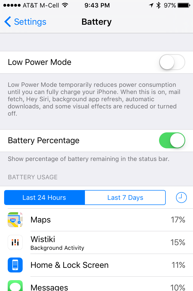 ios 9 iphone battery settings low power mode usage