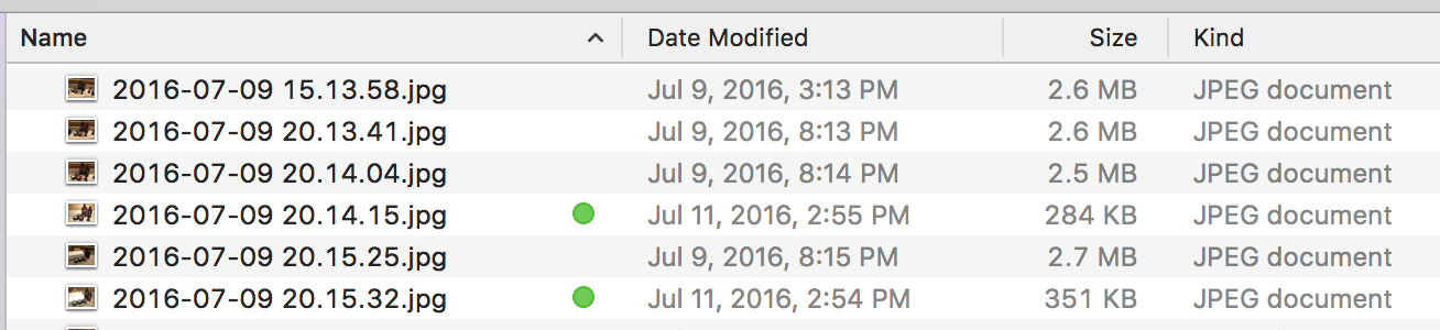 tags in list view, mac os x finder files folders