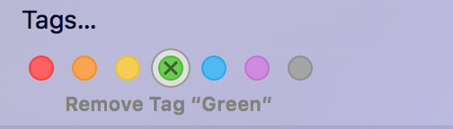 remove delete untag color tag mac finder