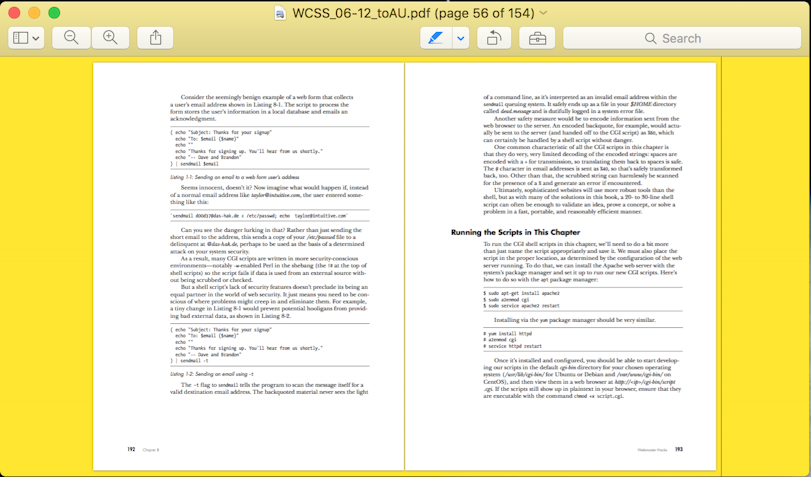 mac os x preview pdf program, bright yellow background color
