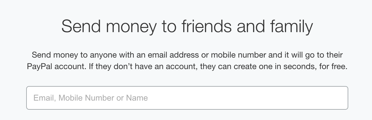 send money to who?