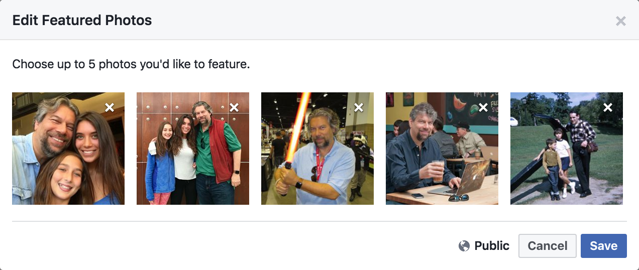 facebook featured photos, ready to select and publish