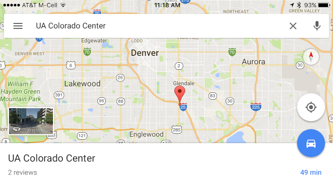 google maps ua colorado center iphone ios