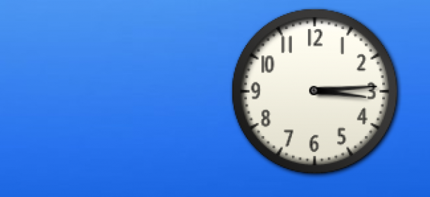display analog clock on desktop windows 10