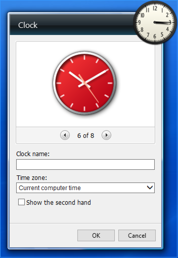 how to add clock widget on desktop windows 10