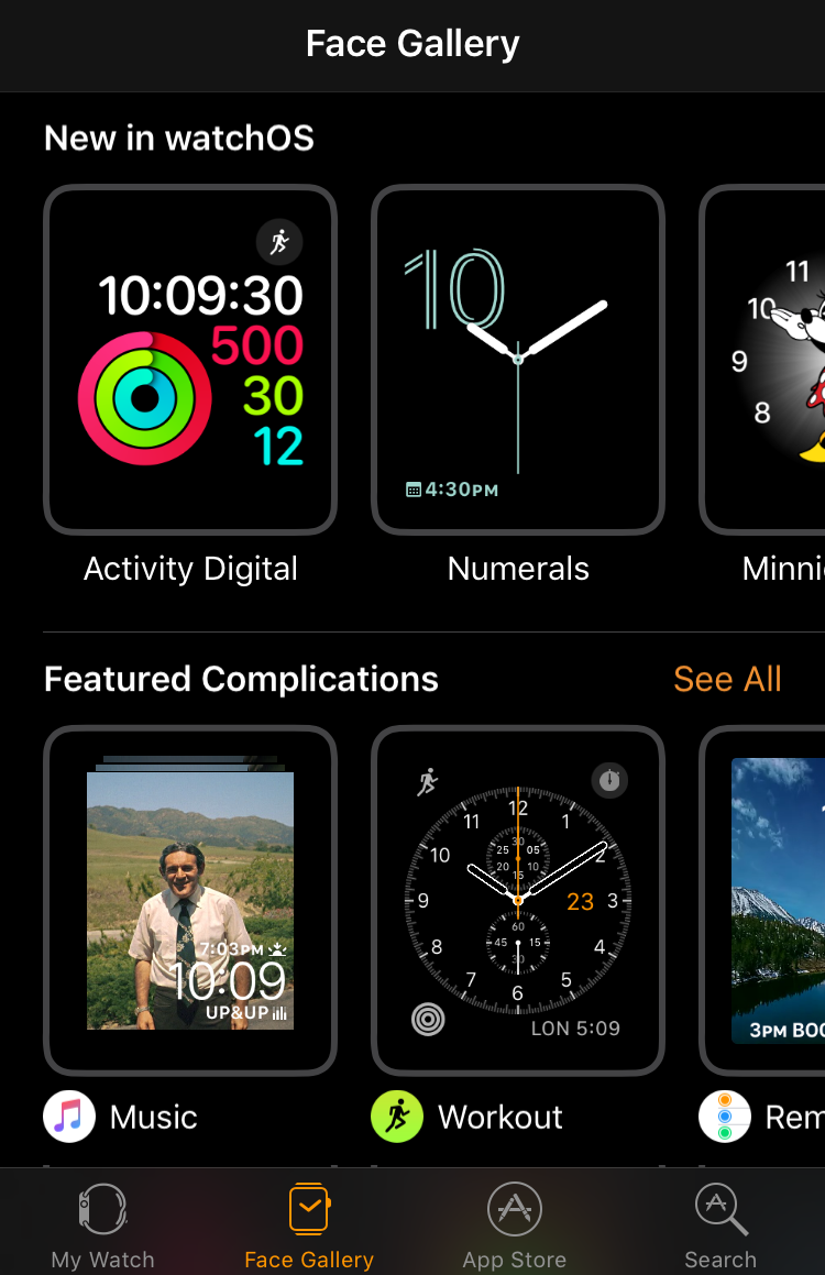 add watch face apple watch iphone app