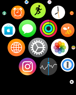 apple watch apps view - settings