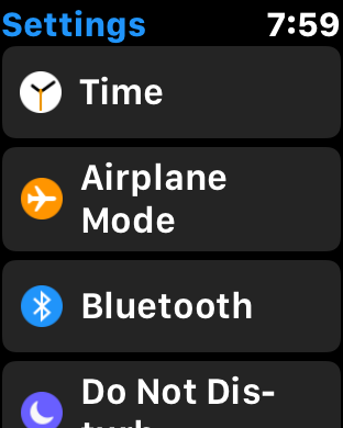 apple watch watchos 3.0 settings