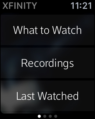 xfinity tv remote app on apple watch