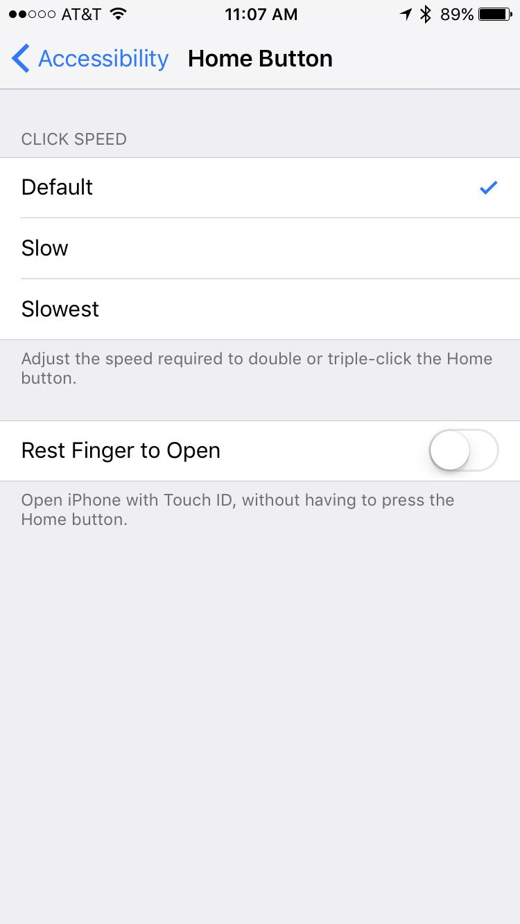ios 10 home button change behavior unlock tap touch rest finger