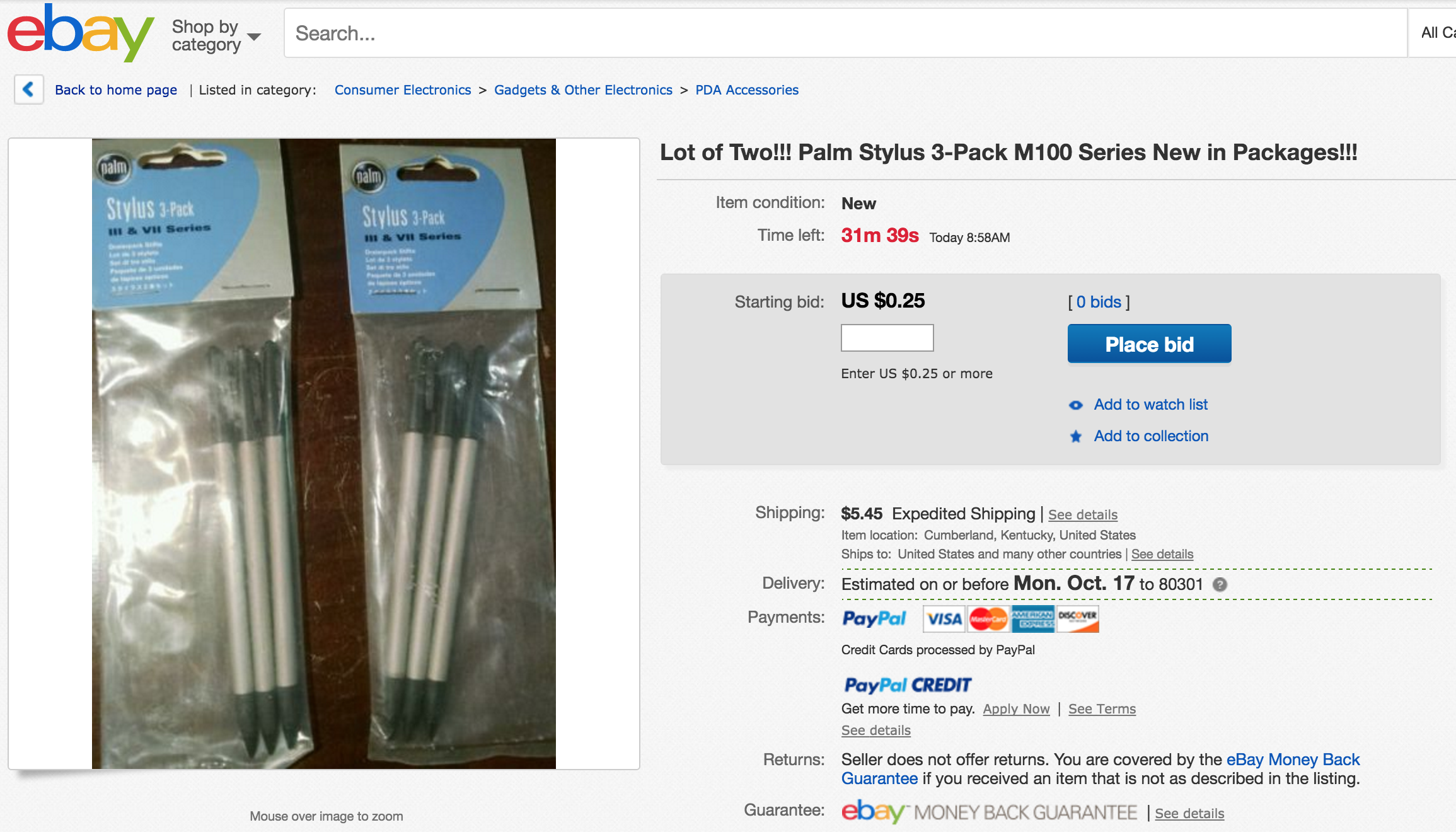 palm pilot stylus for sale on ebay