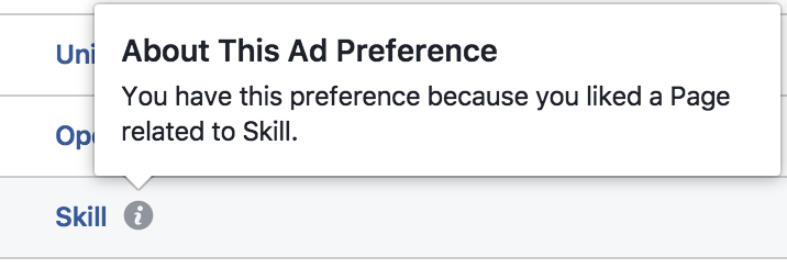 facebook ad preference explanation