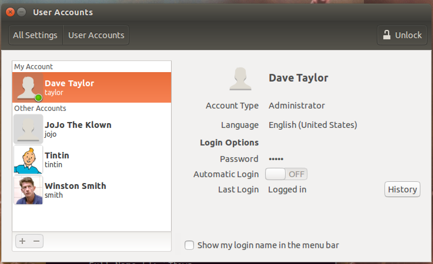 ubuntu linux user accounts account management add user