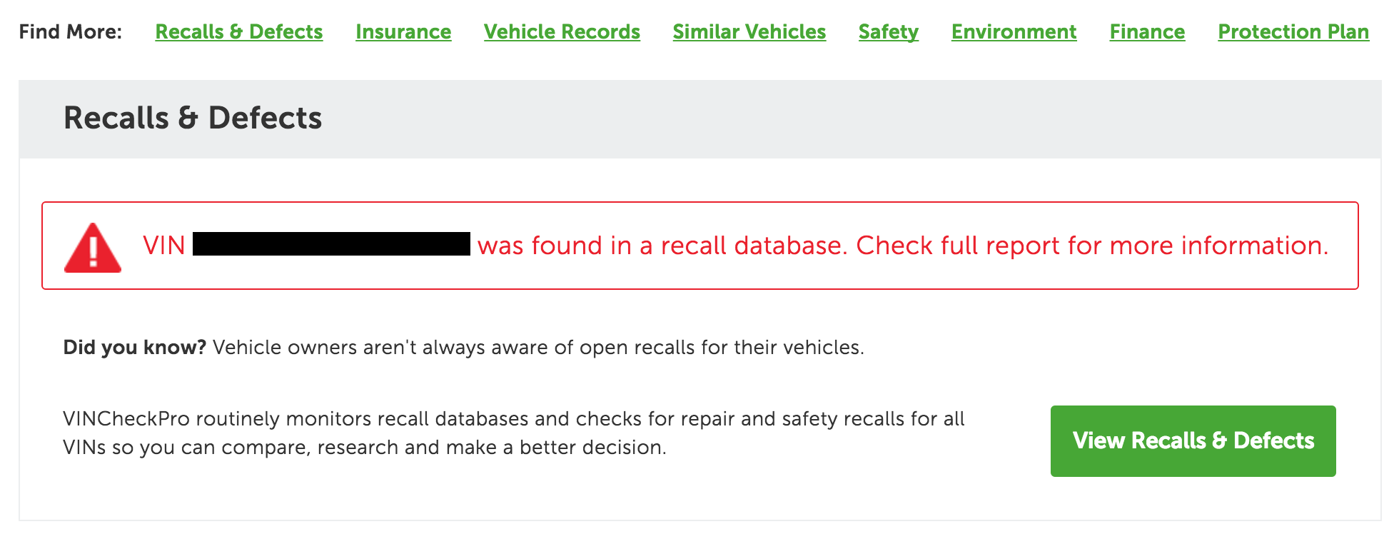 recalls on mazda vin