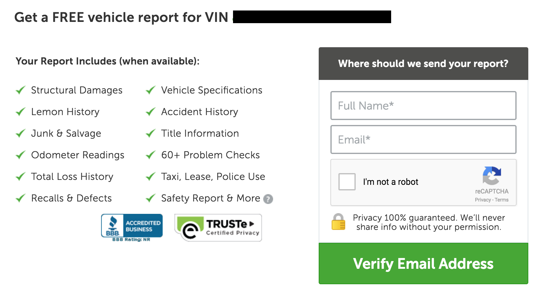 register vincheckpro email account