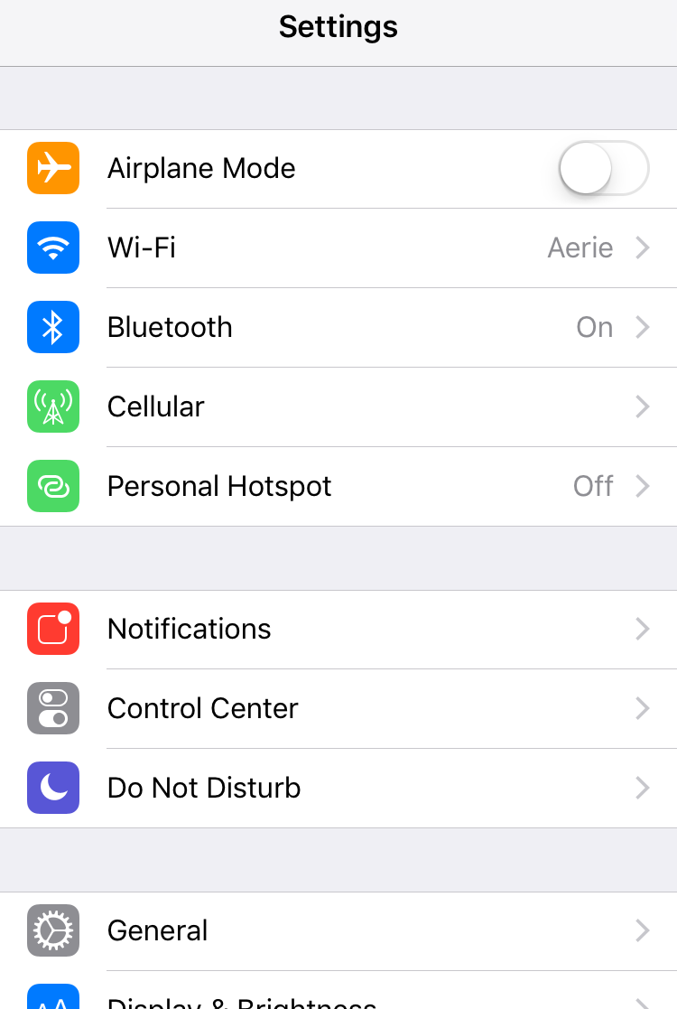 ios 10 settings preferences configuration app
