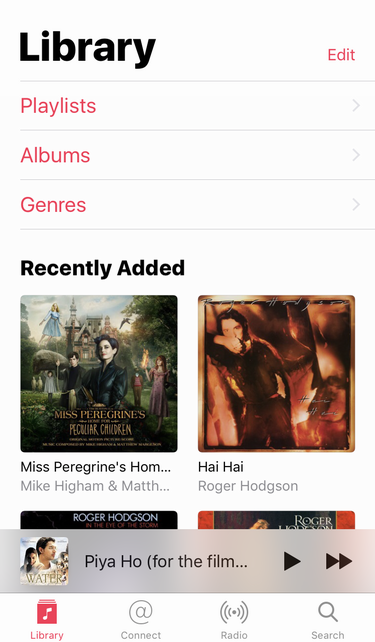 ios iphone apple itunes library categories