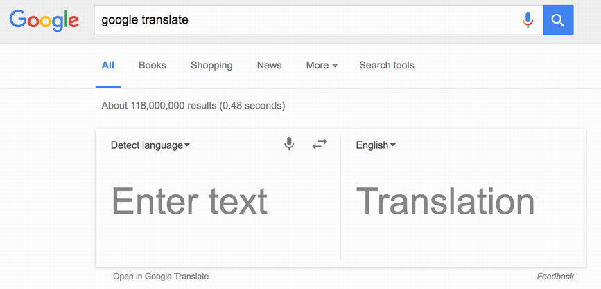 google translate