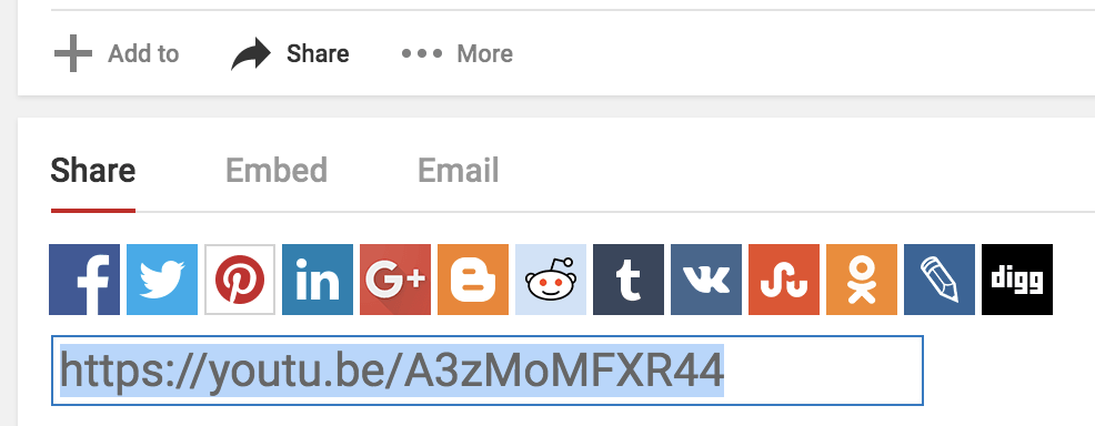 share youtube video