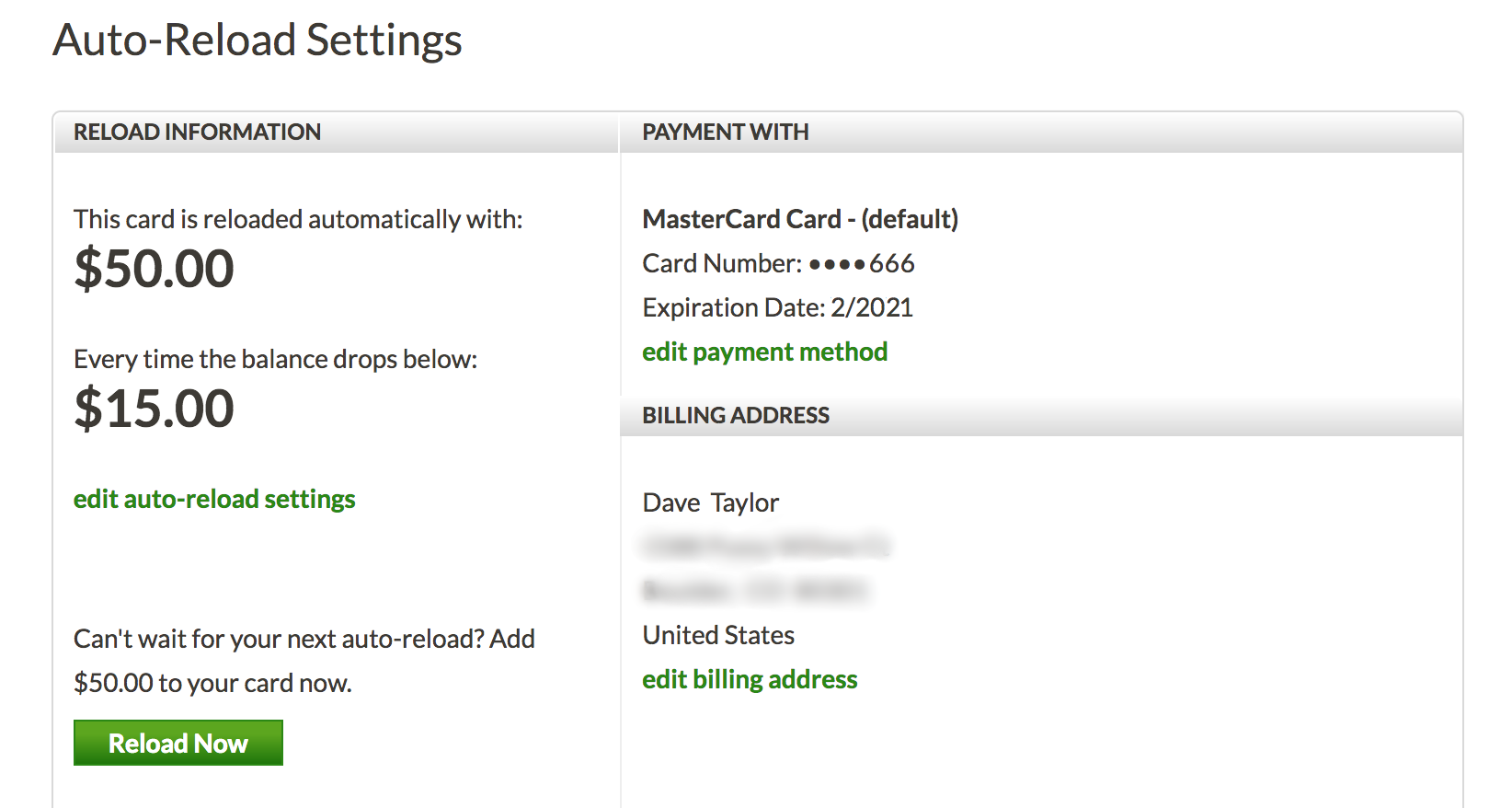 account details, starbucks card