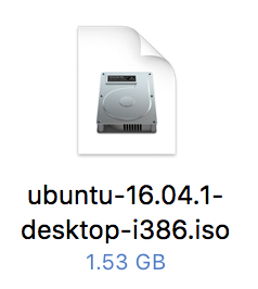 ubuntu 16.04.1 desktop i386 iso image icon macos 