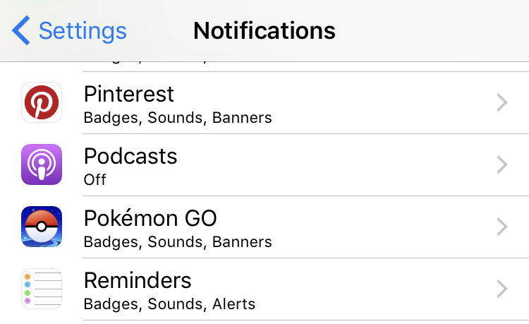 iphone ipad notifications pokemon go