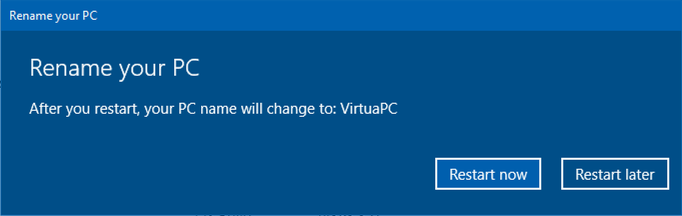 restart to rename win10 computer pc