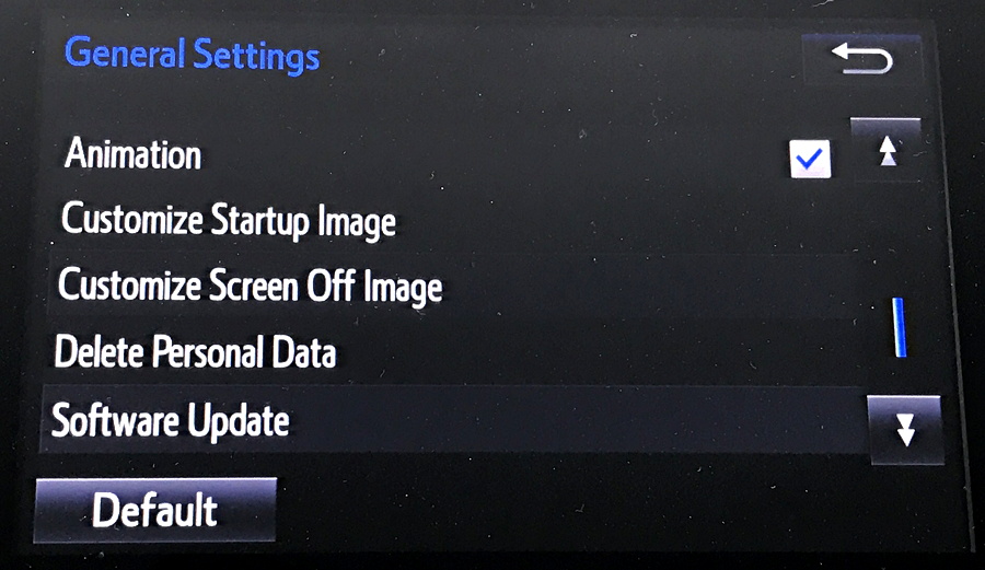 2017 toyota entune navigational entertainment system general settings #2