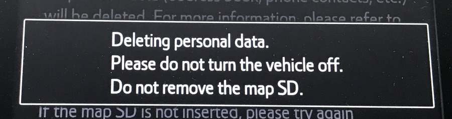 deleting all personal data, 2015 2016 2017 toyota entune navigational entertainment system