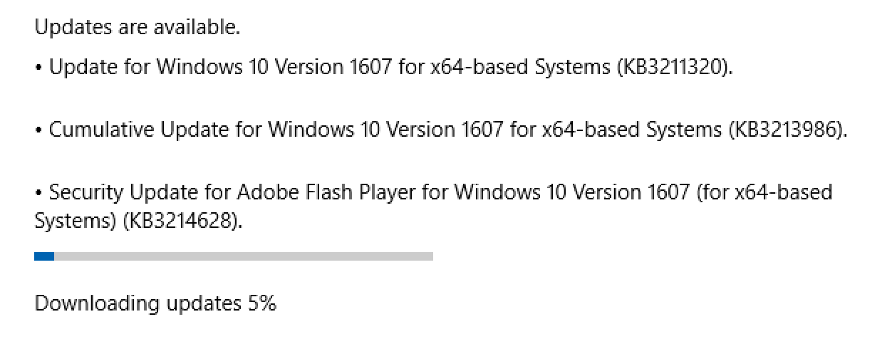 windows updates win10.1