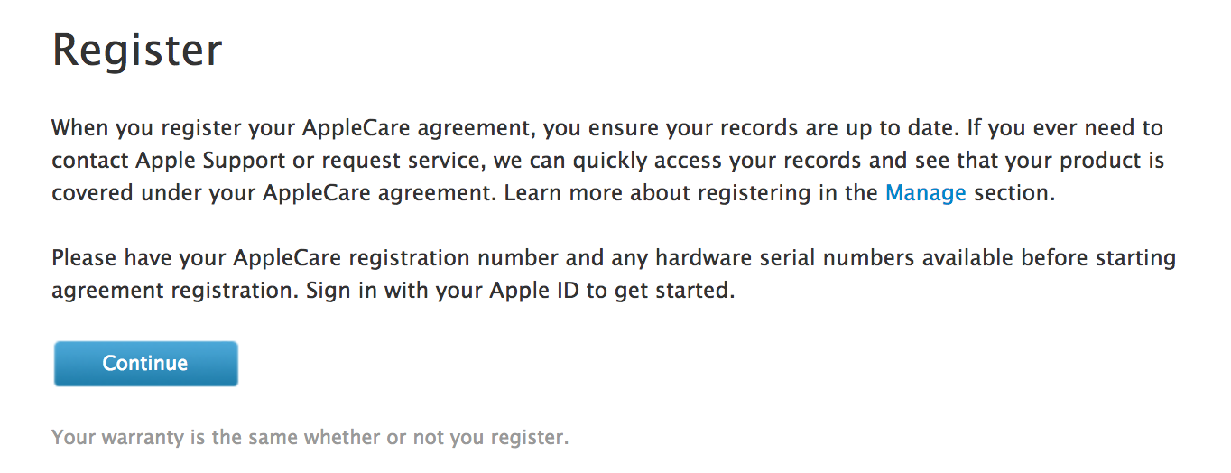 applecare agreement. agree?