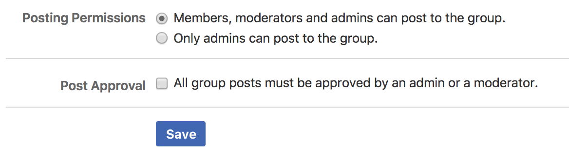 facebook group settings, detail