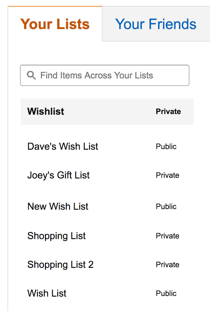 remove amazon wishlists