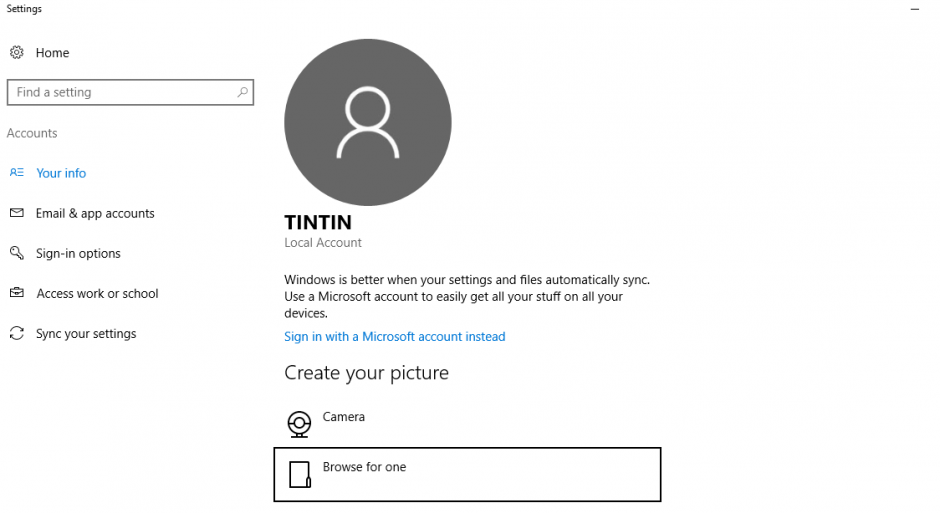 Add a Profile Photo or Picture to your Windows 10 Account?  Ask Dave