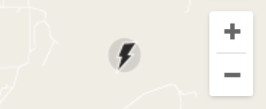 lightning bolt icon button graphic, google maps lite