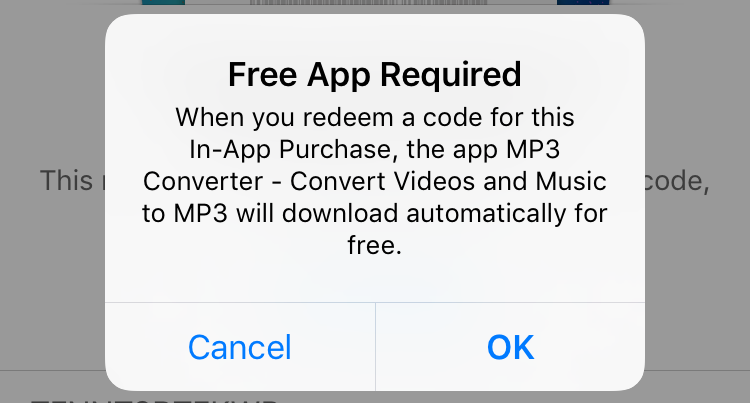 free app required - download? itunes app store redemption code