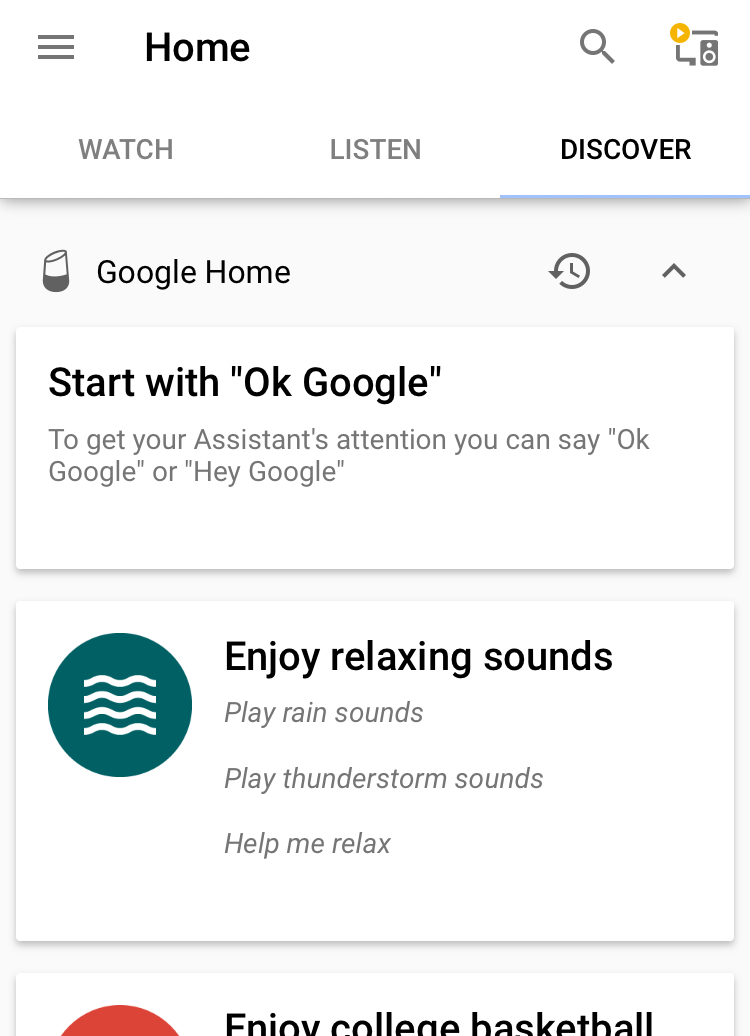 google home app, iphone ios