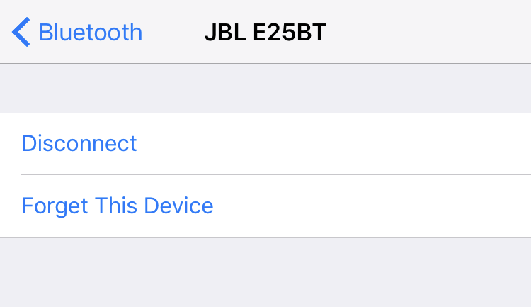 bluetooth entry iphone ios jbl e25bt