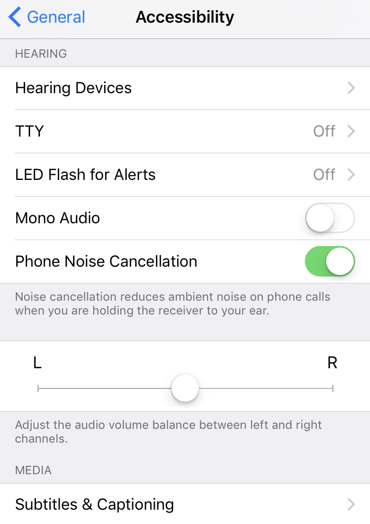 iphone ios ipad settings > general > accessibility