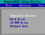 how to change boot device order phoenix bios windows pc