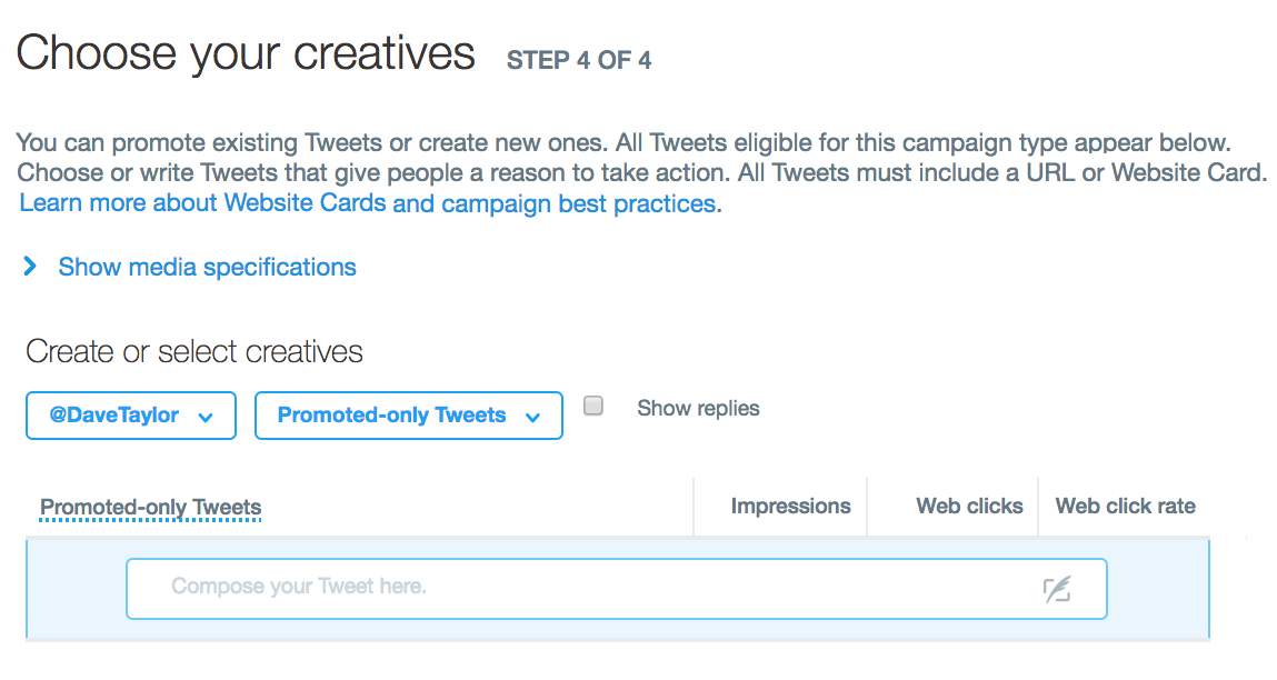 add creative, twitter ad