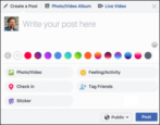 how to schedule posts facebook status updates future