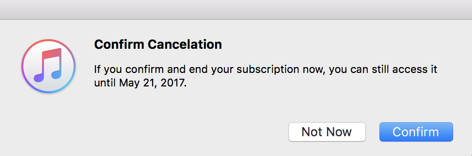 sure you want to cancel subscription?