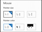 win10 make mouse pointer cursor arrow bigger